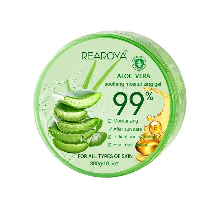 Crèmes hydratantes au gel d'aloe vera à 99 %, rafraîchissantes, non collantes, lavage du visage sans