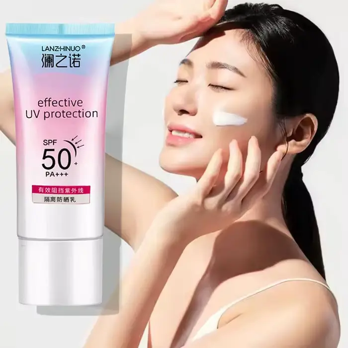 Crème solaire pour le visage et le corps éventuelles F50 +