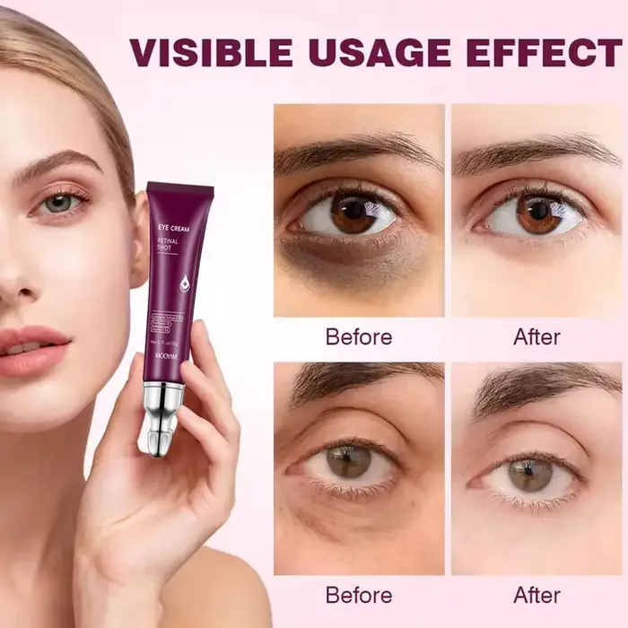 Crème Contour des Yeux Anti-Rides Instantanée : Estompe les Ridules