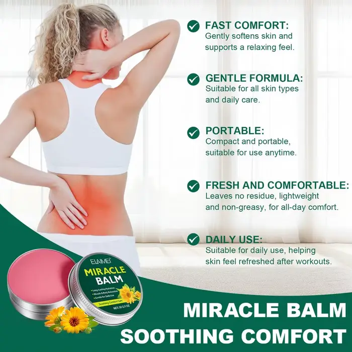 Baume hydratant apaisant miracle pour les jambes enflées