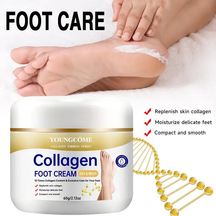 Crème pour les pieds au collagène