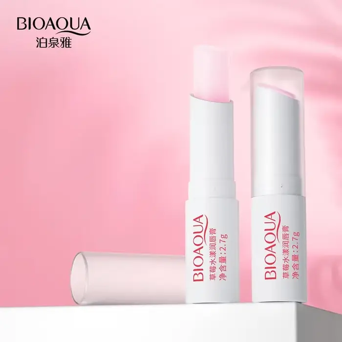 BIOAQUA naturel Aloe hydratant baume à lèvres incolore affiner réparer les rides