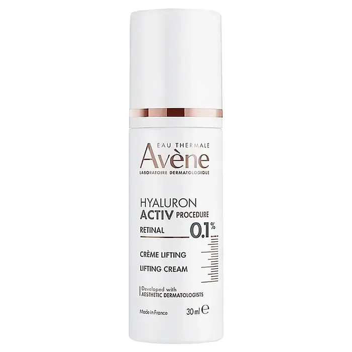 Crème liftante Avene Hyaluron Activ Procedure Retinal 0,1% 30ml, acide hyaluronique, anti-âge, réduc