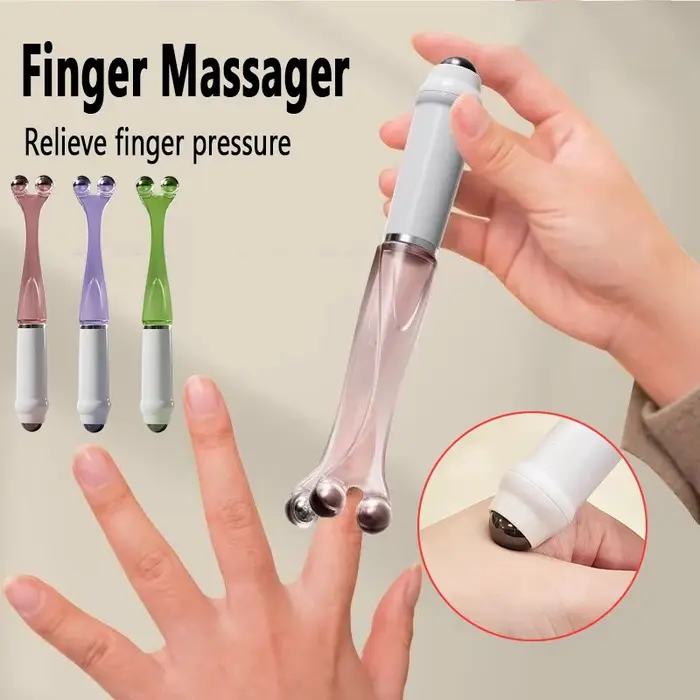 Rouleaux de massage portables pour points d'acupuncture des doigts et des mains