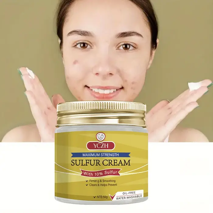 Crème au soufre, adaptée à tous les types de peau claire