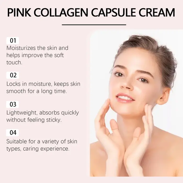 Capsule de collagène hydratante crème