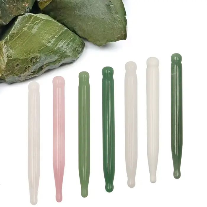 Point d'acupuncture du visage en Jade naturel