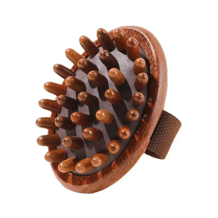 Brosse de massage en bois de santal naturel pour le corps, grattoir anticellulite, peigne Guasha pou