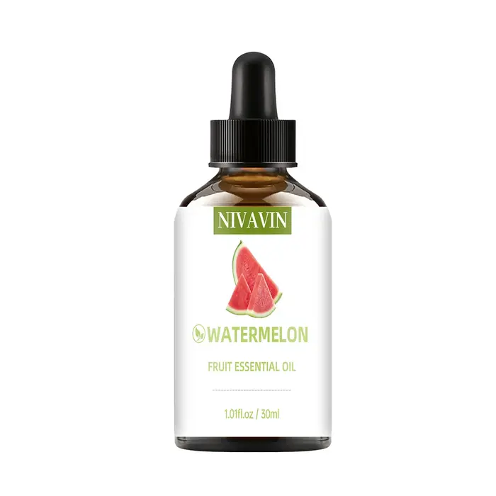 NIVAVIN Huile essentielle de pastèque 30 ml/60 ml/100 ml, naturellement extraite, parfum fruité rich