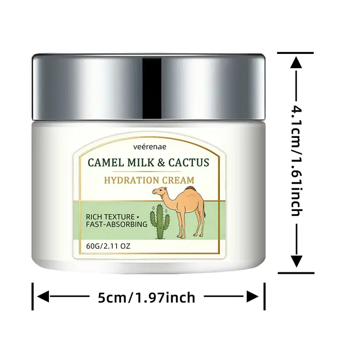 CRÈME HYDRATANTE AU LAIT DE CHAMELLE ET CACTUS