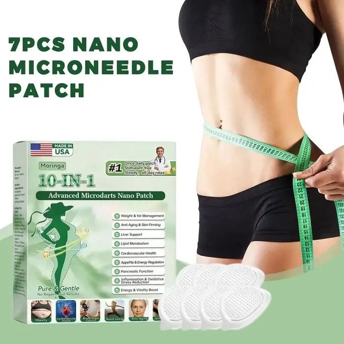 Patch Nano Micro-Aiguilles Avancé au Moringa ≤0.3mm Raffermissant Liftant Tonifiant Sculptant Hydratant Léger Unisexe