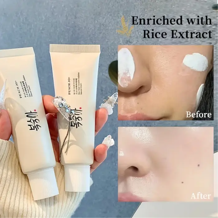 Crème hydratante à l'extrait de riz coréen