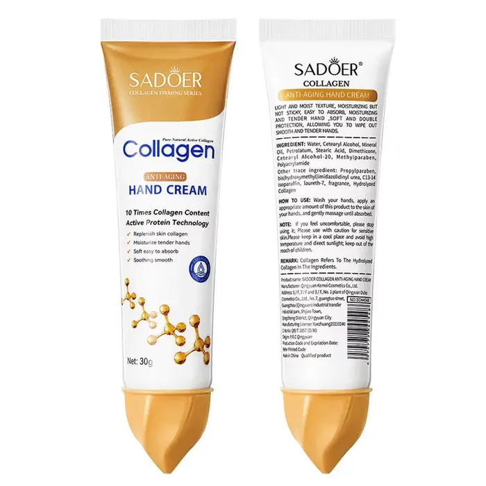 Crème pour les mains au collagène