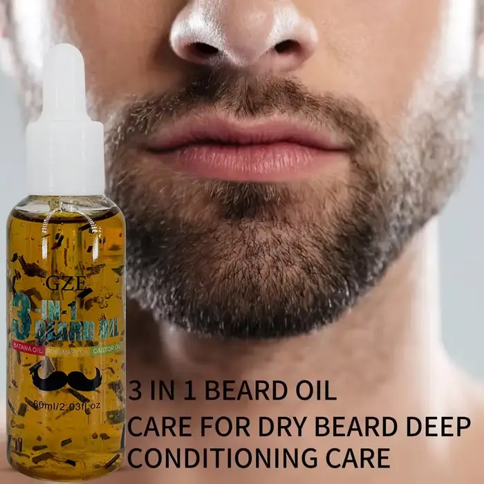 GZE Huile à barbe 3 en 1 pour soin - Hydrate