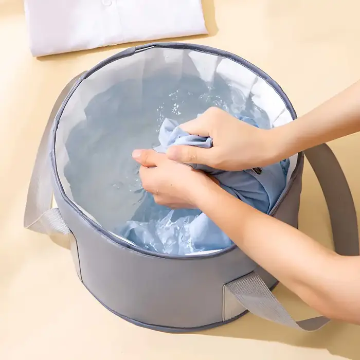 Bassin pliable multifonctionnel portable, bassin pour bain de pieds, bassin de trempage avec rétenti