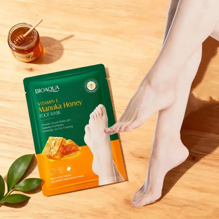 Masque pour les pieds à la vitamine E