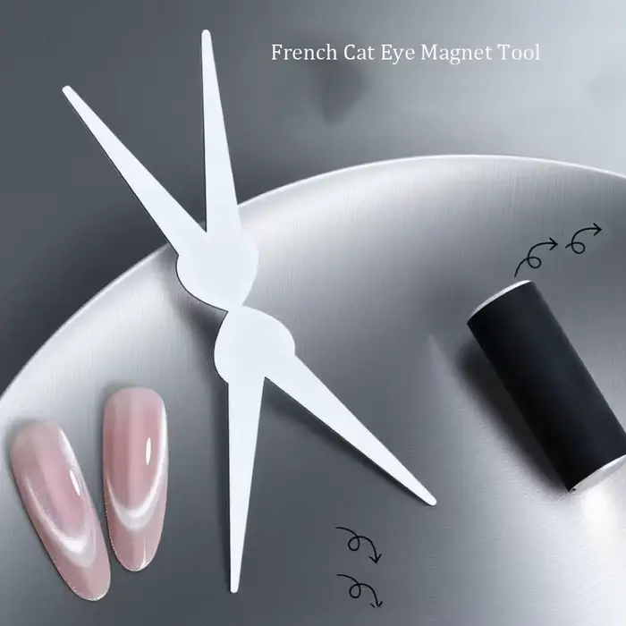 Ensemble d'aimants pour Nail Art français à Double tête, tige magnétique œil de chat fort, effet fra
