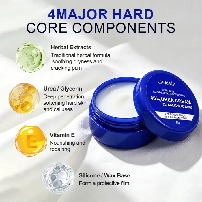 Crème pour les pieds à 40% d'urée + 2% d'acide salicylique