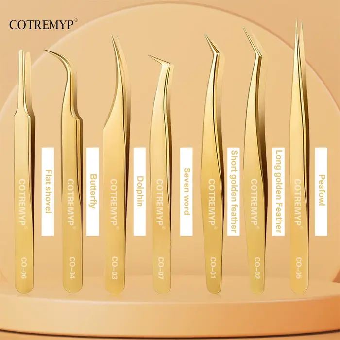 Pincettes de précision pour cils, bricolage, applicateur d'extension de cils, outils d'épilation en 