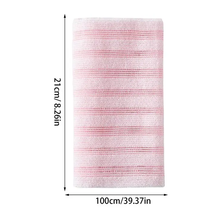 Serviette exfoliante pour le corps, éponge de douche légère, accessoires quotidiens pour la salle de