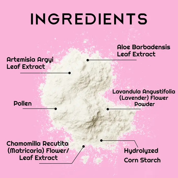 Aoao Sakura poudre pour le corps en fleurs de cerisier-amidon de maïs naturel et oxyde de zinc avec aloe vera et