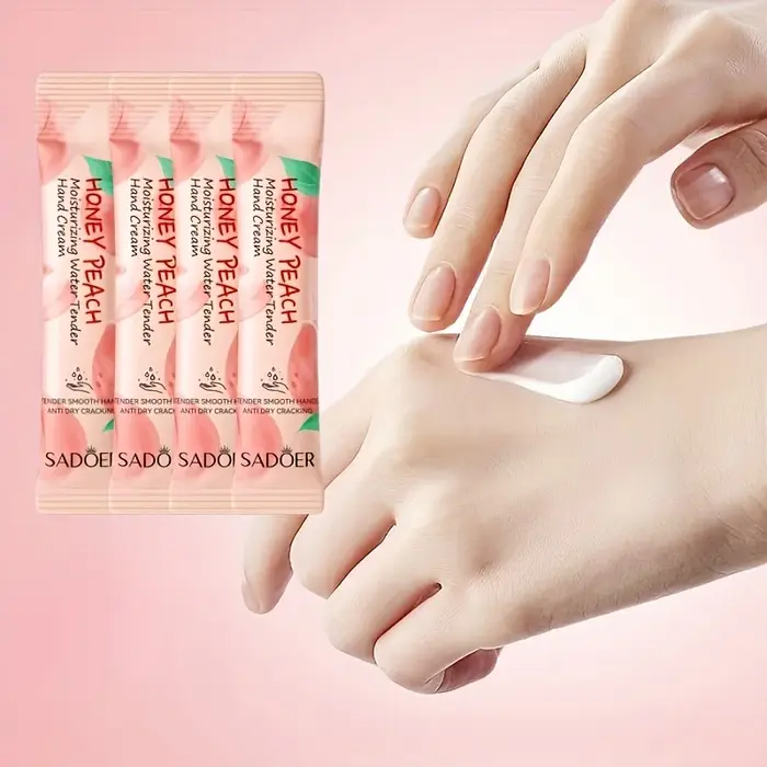 Crème hydratante et nourrissante pour les mains au miel et à la pêche