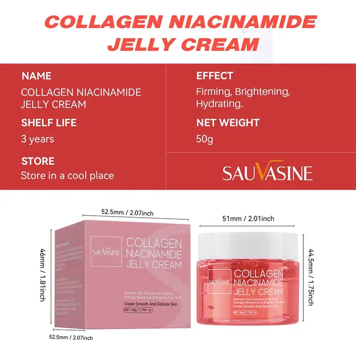 Crème de gelée de collagène Niacinamide
