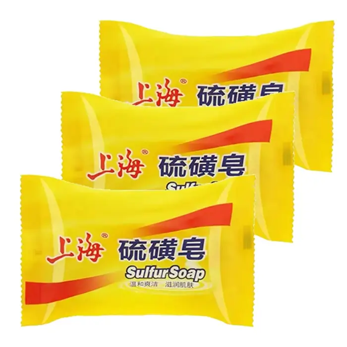 Shanghai savon au soufre 5/3 pièces savon de bain pour nettoyer en profondeur la peau nettoyer les m
