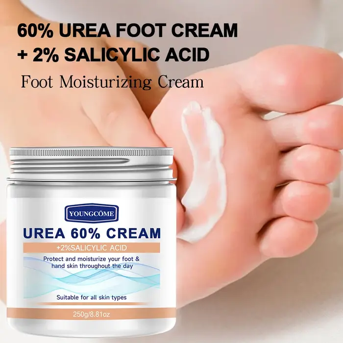 YOUNGCOME 60% crème d'urée + 80% acide salicylique