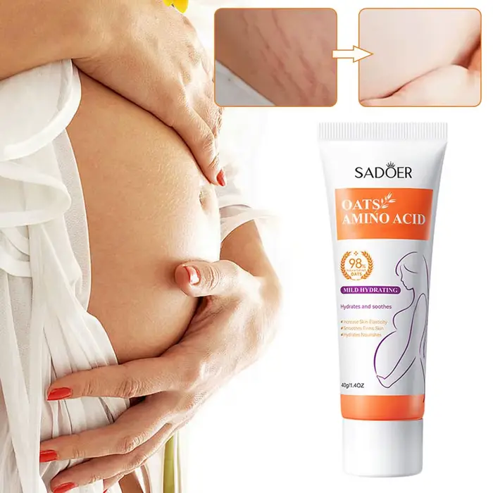 Crème anti-vergetures pour éliminer l'obésité post-partum