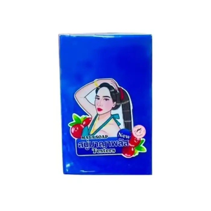 Savon artisanal Mayan bleu éclatant pour un nettoyage en profondeur de la peau, des mains et du visa