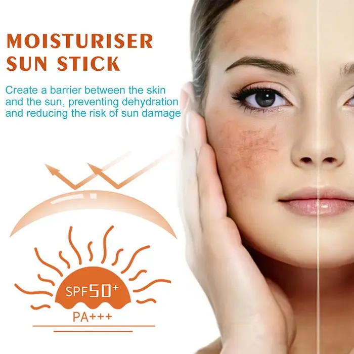 Crème solaire bâton SPF 50 + protection UV Anti-oxydant bloc