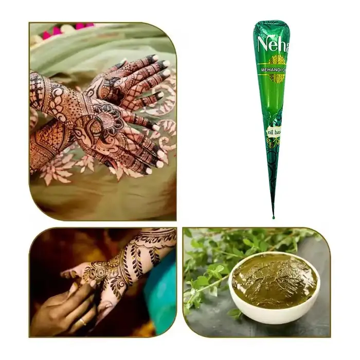 Crème de henné brun naturel biologique