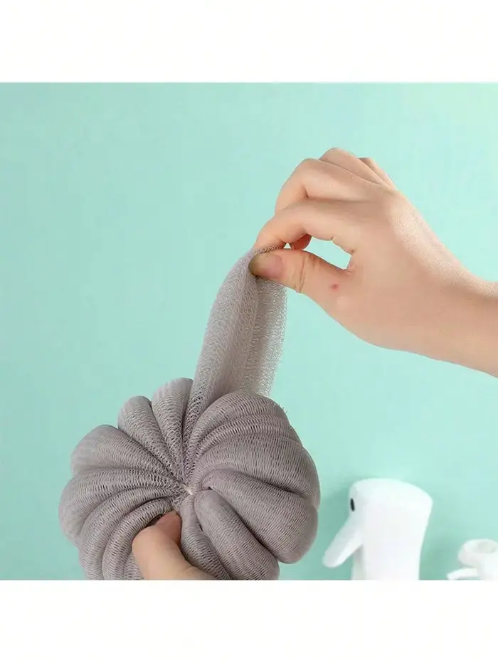 Éponge de bain douce en forme de citrouille pour le gommage et l'exfoliation