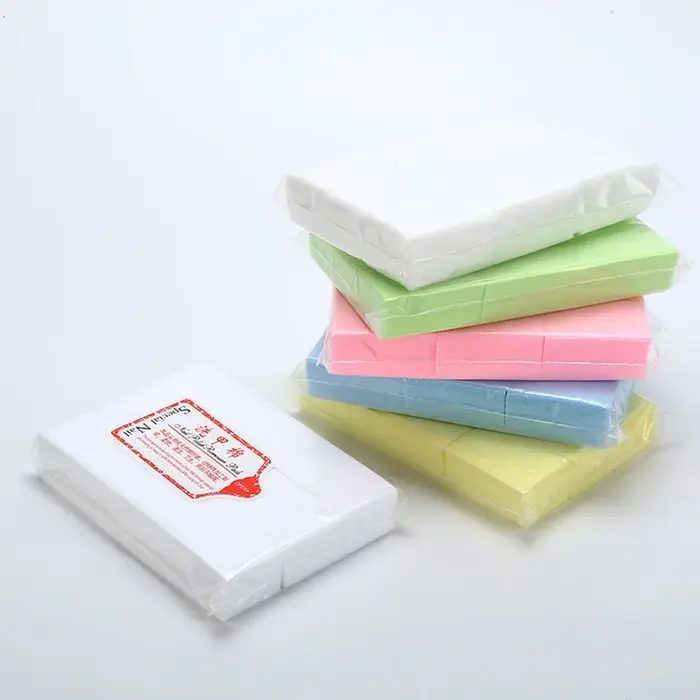 Tampons professionnels 100% coton, 1000/500/200/180/100 pièces, pour lingettes à ongles, non peluche