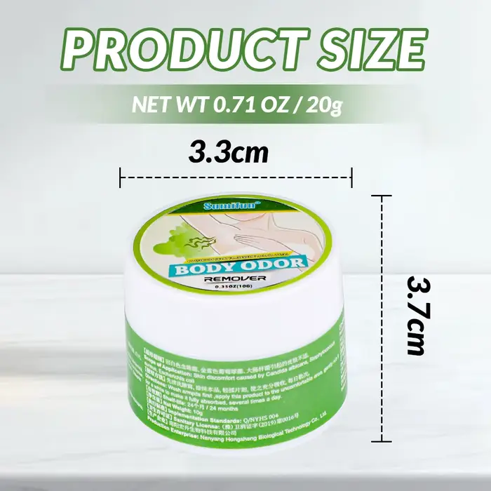 Crème déodorante à base de plantes pour aisselles, 20g, dissolvant d'odeur pour les aisselles, pour 