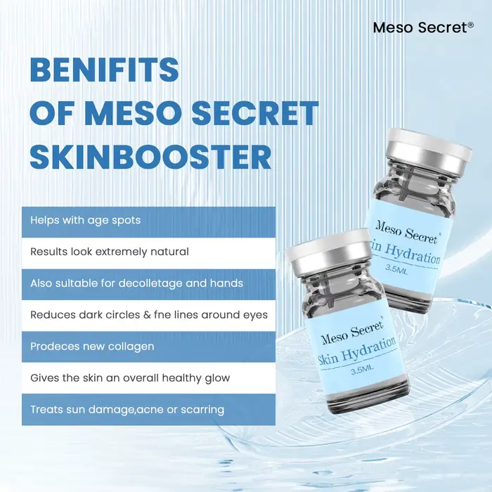Sérum Ampoule Hydratant en Profondeur pour la Peau, Essence Éclaircissante et Hydratante, 2 Bouteill
