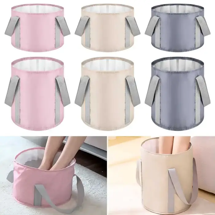 Bassin pliable multifonctionnel portable, bassin pour bain de pieds, bassin de trempage avec rétenti