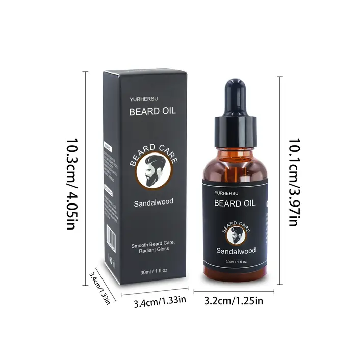YURHERSU30ml nouvelle huile de croissance des poils du visage et de la barbe convient aux hommes d'huile
