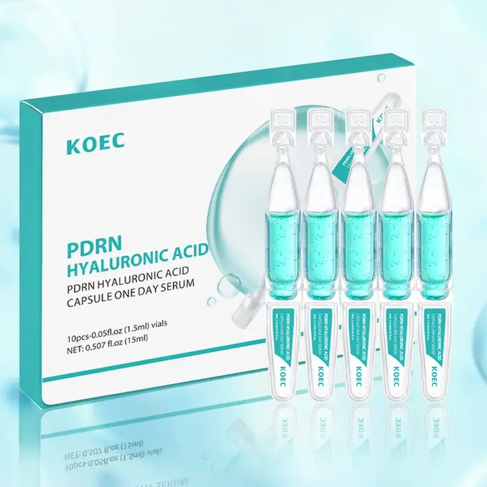 Acide hyaluronique visage saumon ADN PDRN sérum Niacinamide Peptide hydratation profonde fermeté Anti-âge ensemble de soins de la peau