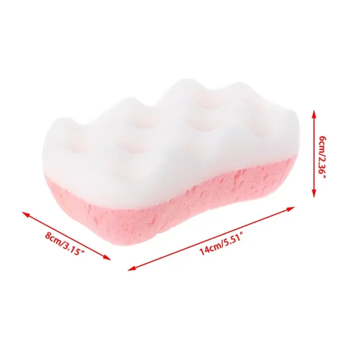 Éponge de bain pour soins de la peau, brosse de bain confortable pour le corps