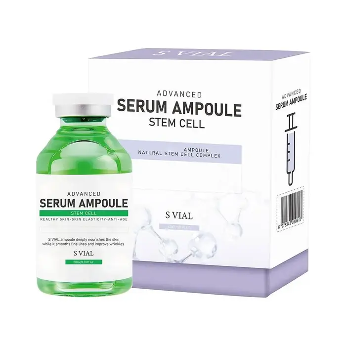 Sérum aux cellules souches S VIAL, ampoule avancée, réparation de la barrière cutanée, anti-âge, att