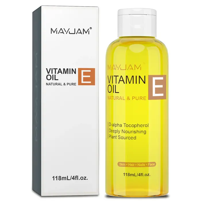 MAYJAM 118ml 236ml huile de vitamine E Pure et naturelle pour la peau cheveux ongles et soins du vis
