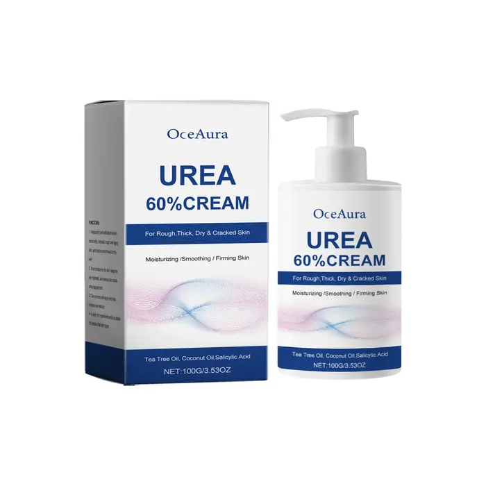 Crème pour les pieds à l'urée OceAura 60% hydratante longue durée, exfoliante, apaisante pour la pea
