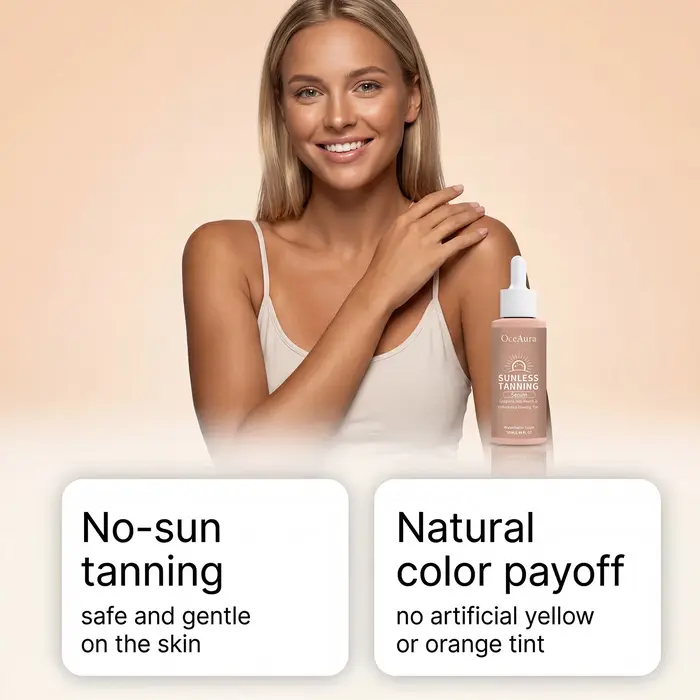 Sérum autobronzant naturel pour le corps