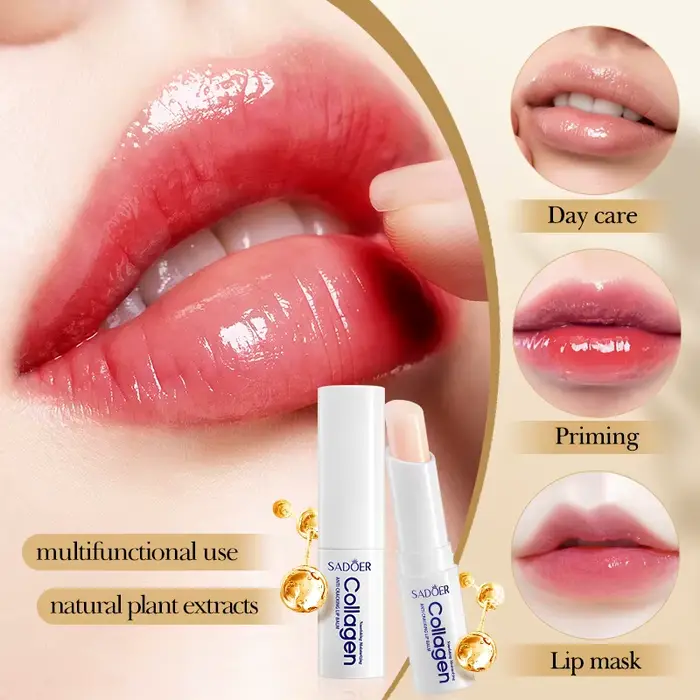 SADOER collagène baume à lèvres réparation nourrissant hydratant rouge à lèvres hydratant Anti fissu