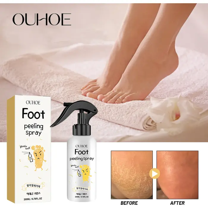 Ouhoe – Spray exfoliant pour les pieds