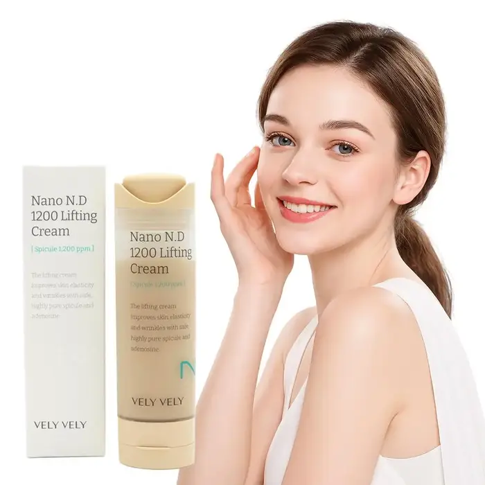 Crème liftante Nano N.D 1200 Spicule 1 200 ppm Améliore l'élasticité de la peau Réduit les rides Hydratante