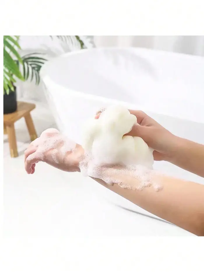 Éponge de bain douce en forme de citrouille pour le gommage et l'exfoliation