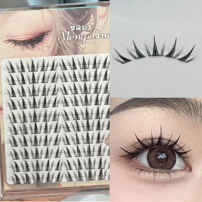 Extensions de cils 3D, 60/100 pièces, Volume recourbé, faux cils, maquillage Cosplay pour femmes et